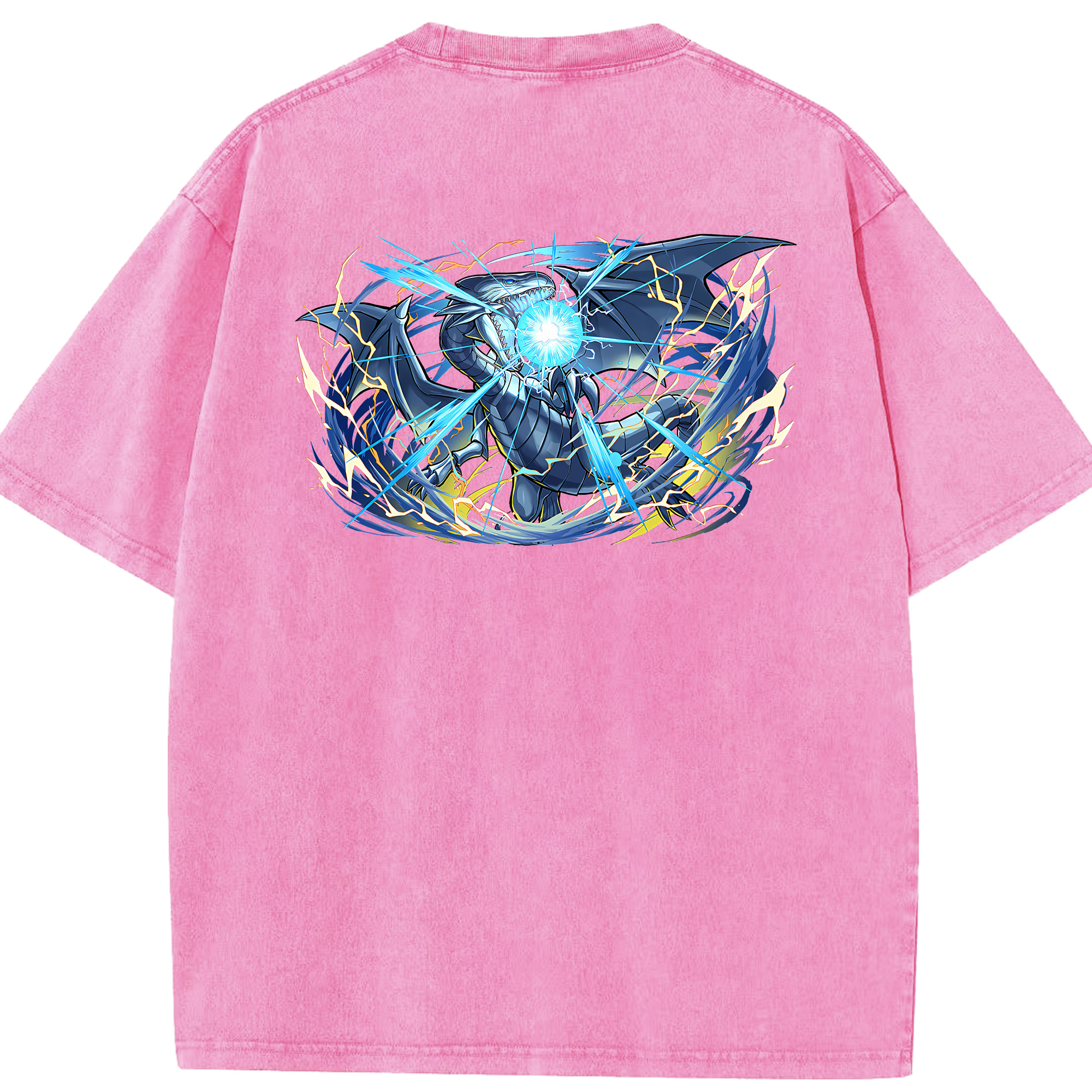 （画像用） 遊☆戯☆王 Yu-Gi-Oh! 綿100% ヴィンテージ風 半袖Tシャツ（背面プリント）